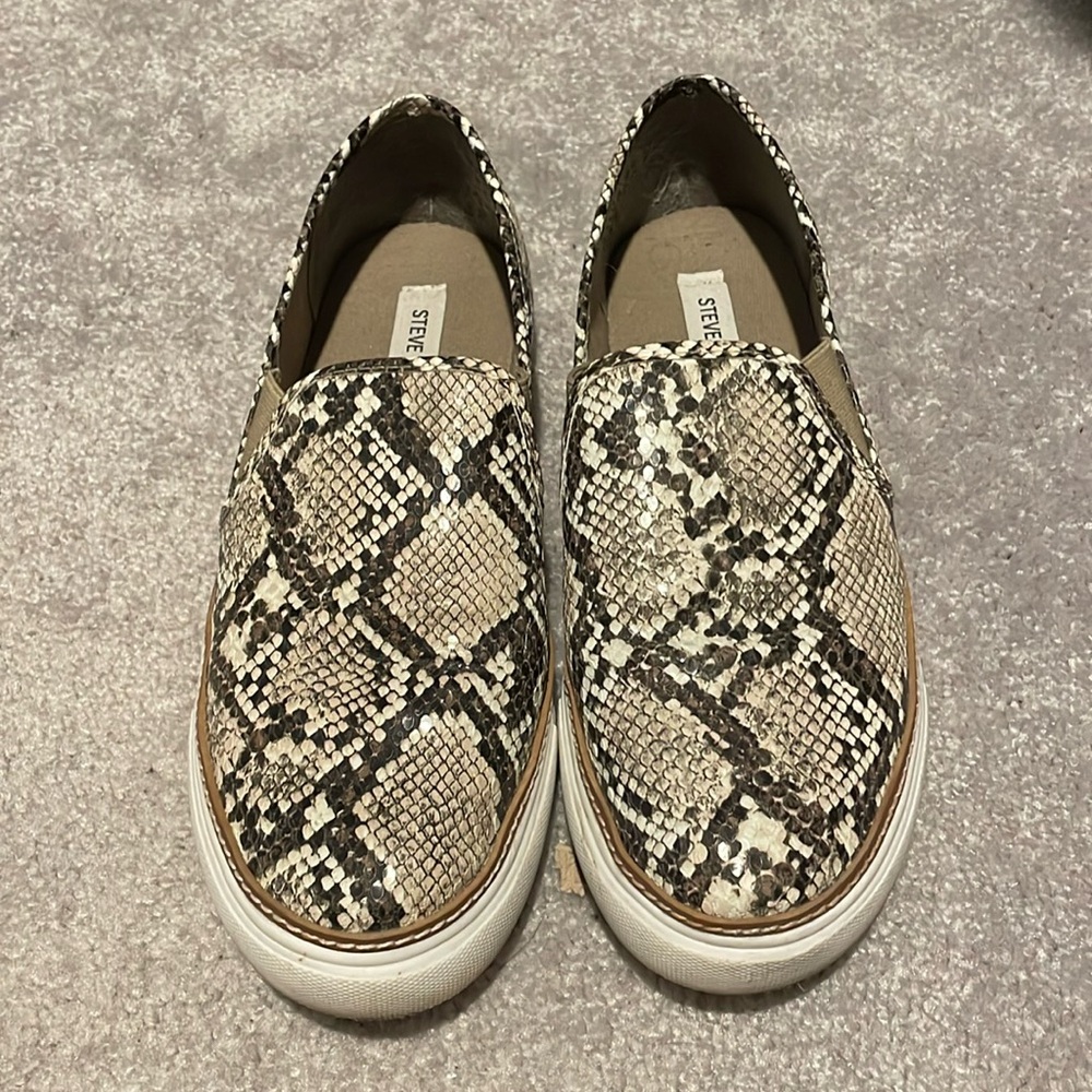 Steve Madden Snakeskin Slides